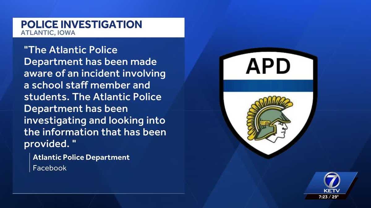 Atlantic police investigate incident involving school staff member and students