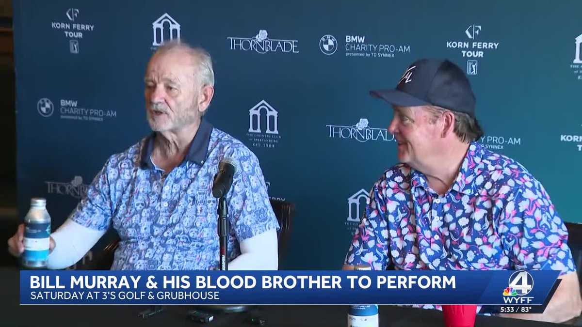 Bill Murray and Joel Murray interview at the BMW Charity Pro-am