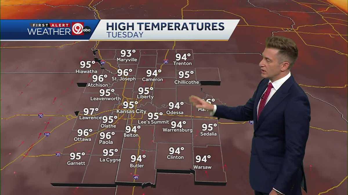 KANSAS CITY WEAHTER: Feels-like temperatures of 100° return this week