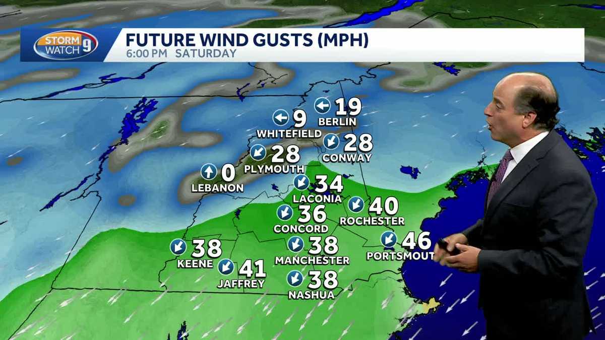 Video: Nor'easter to bring rain, strong wind gusts