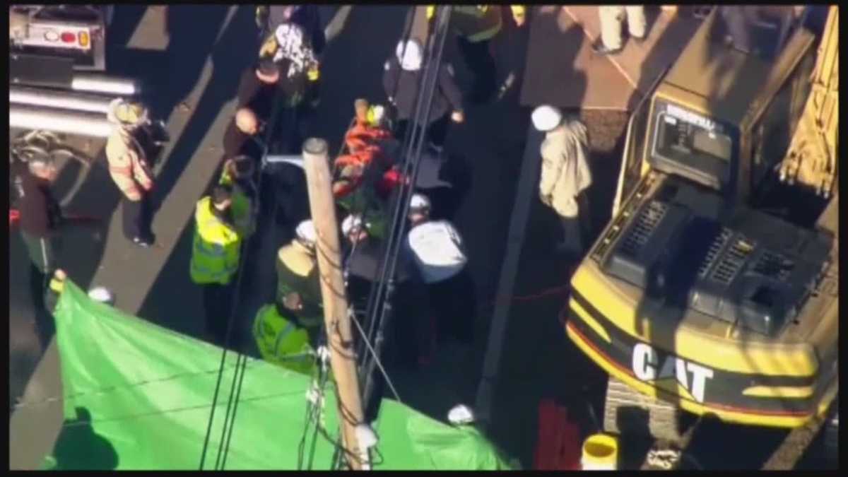 Worker trapped in collapsed trench for 3 hours
