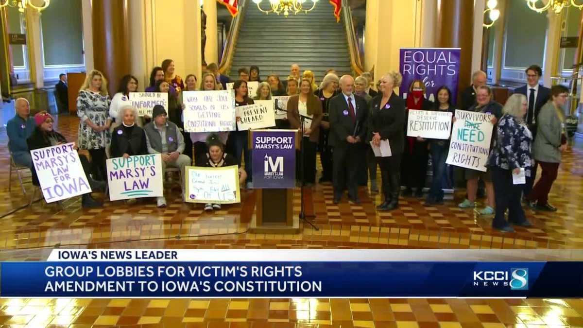Marsy's Law for Iowa calls on passage of constitutional amendment