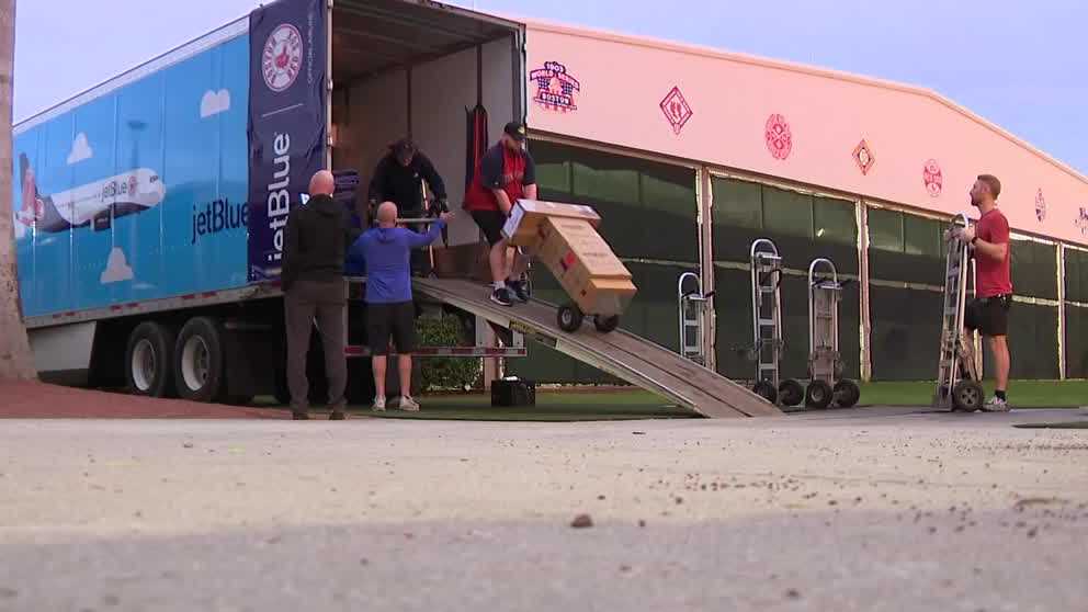 Red Sox kick off spring training with their annual Truck Day in Fort ...