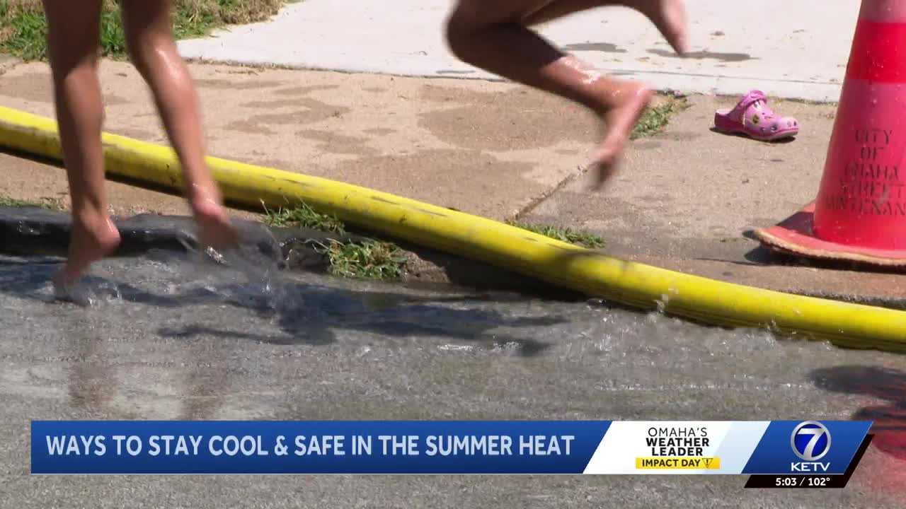 Omaha hydrant parties help families cool off as dangerous heat settles into the metro