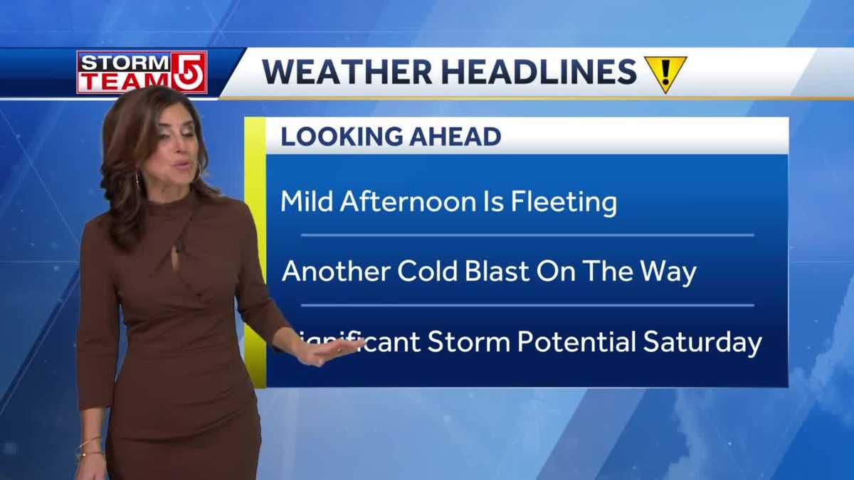 Video: Cold blast ahead of potentially significant storm