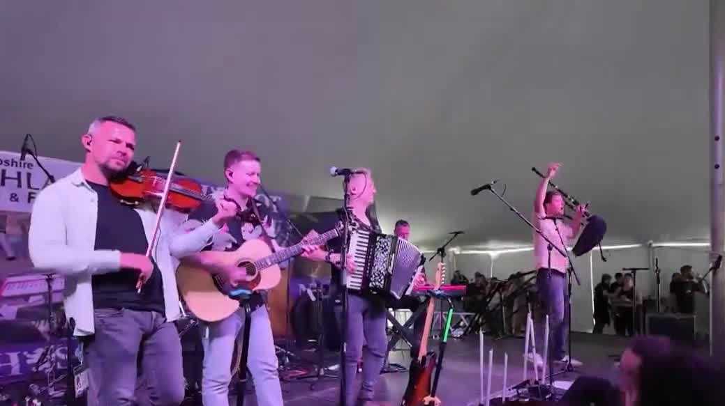 New Hampshire marks 50 years of the Highland Games; Performers attempt to set bagpipe record