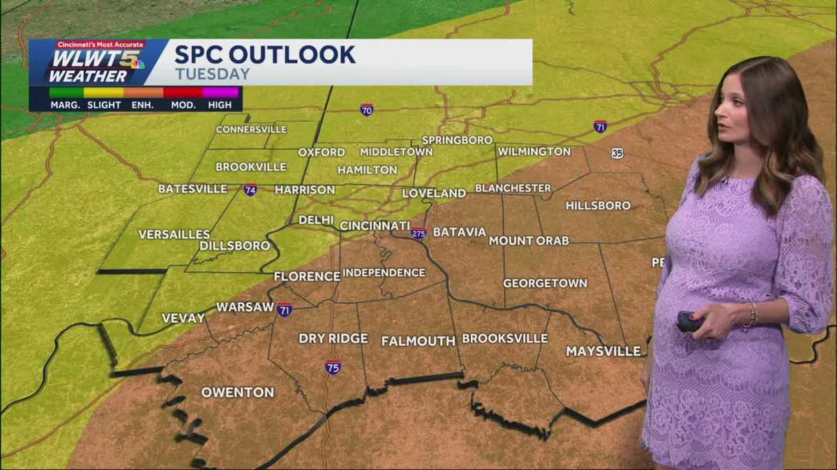 Timeline: Strong storms take aim at Cincinnati Tuesday