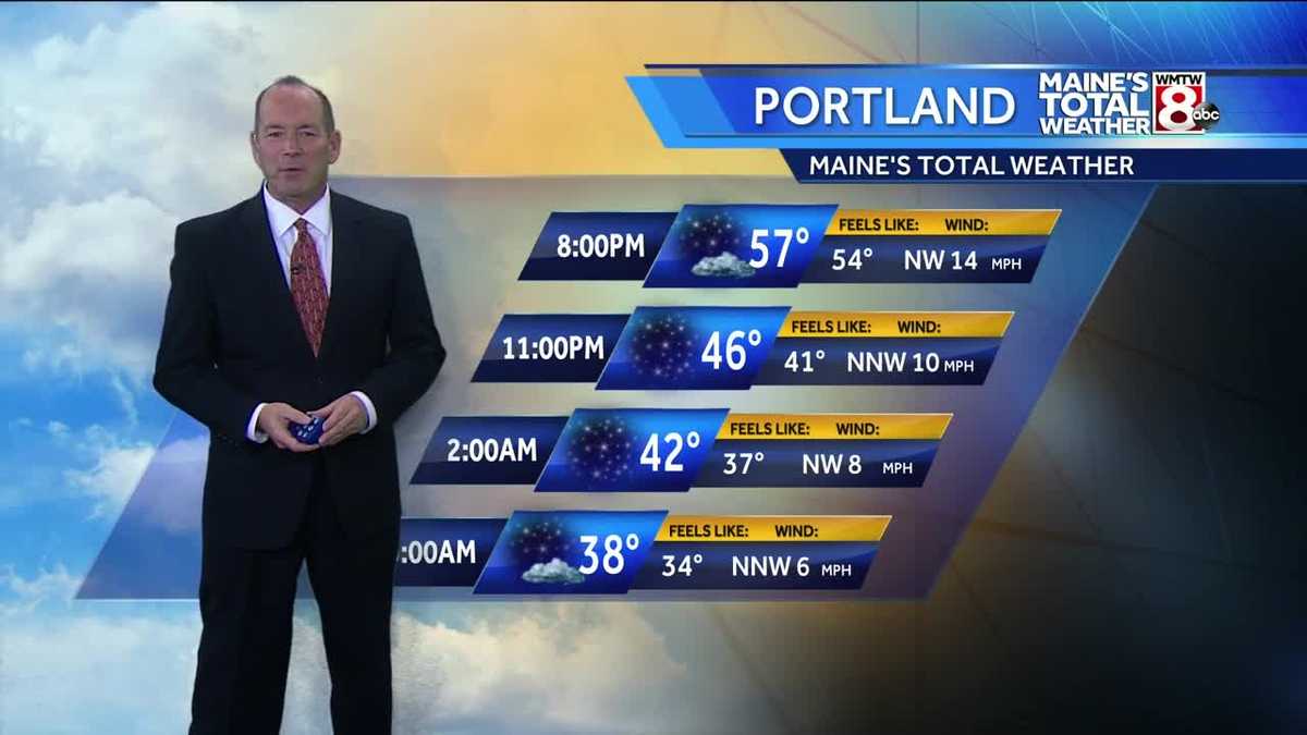 Clearing skies and colder temperatures tonight