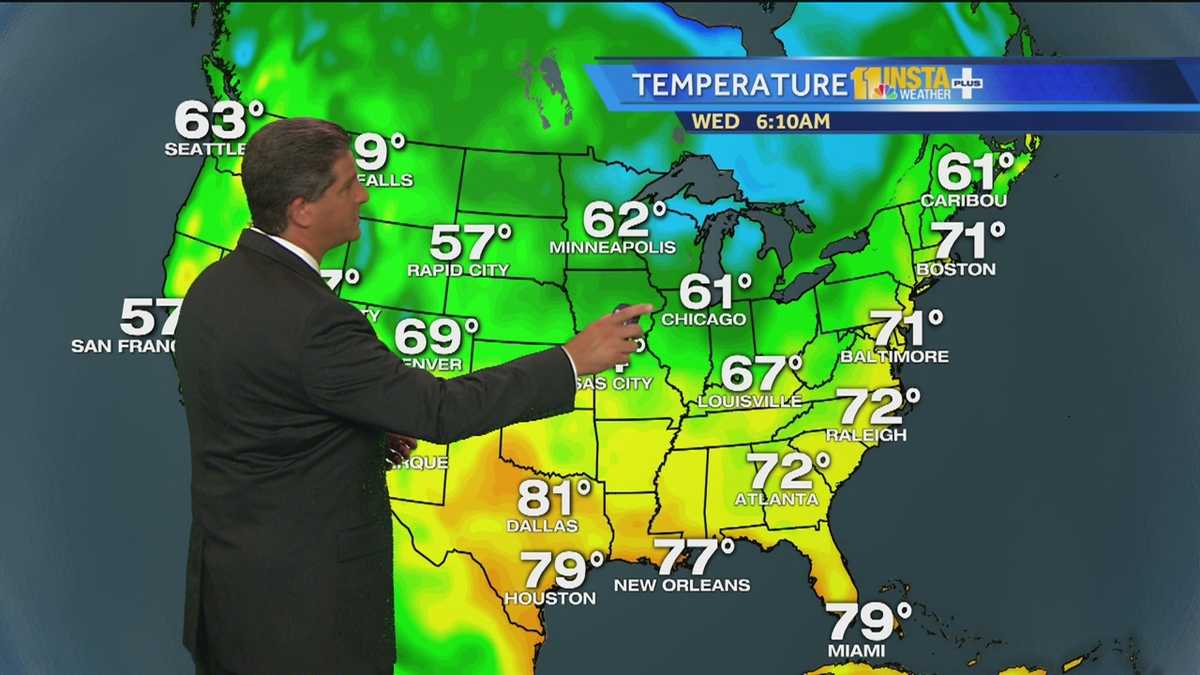 Tony: Drop in humidity, heat coming