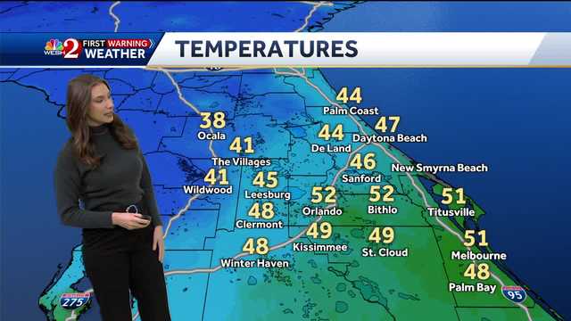 Cold front drops temps to 30s and 40s across Central Florida - Vimarsana News