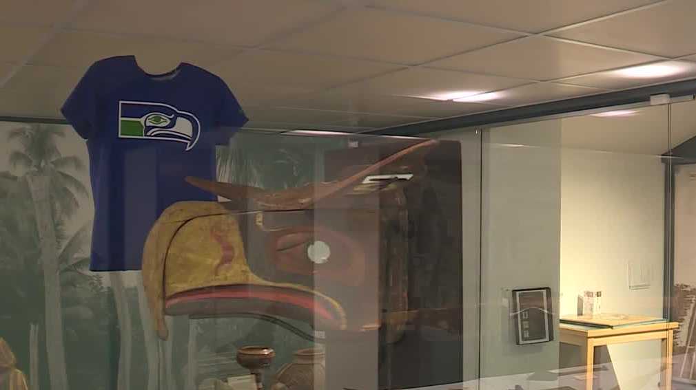 The mask that inspired the Seattle Seahawks logo lives in Maine