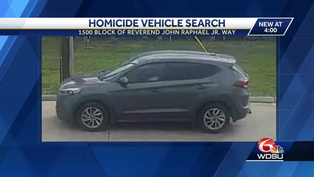 New Orleans police seeking vehicle of interest in homicide investigation