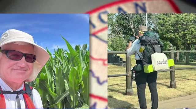 Man walks across America for food insecurity, makes stop at Omaha food bank - Vimarsana News