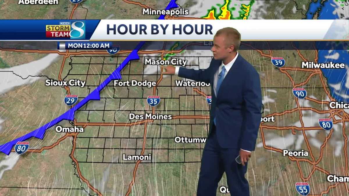 Isolated storm chances tonight