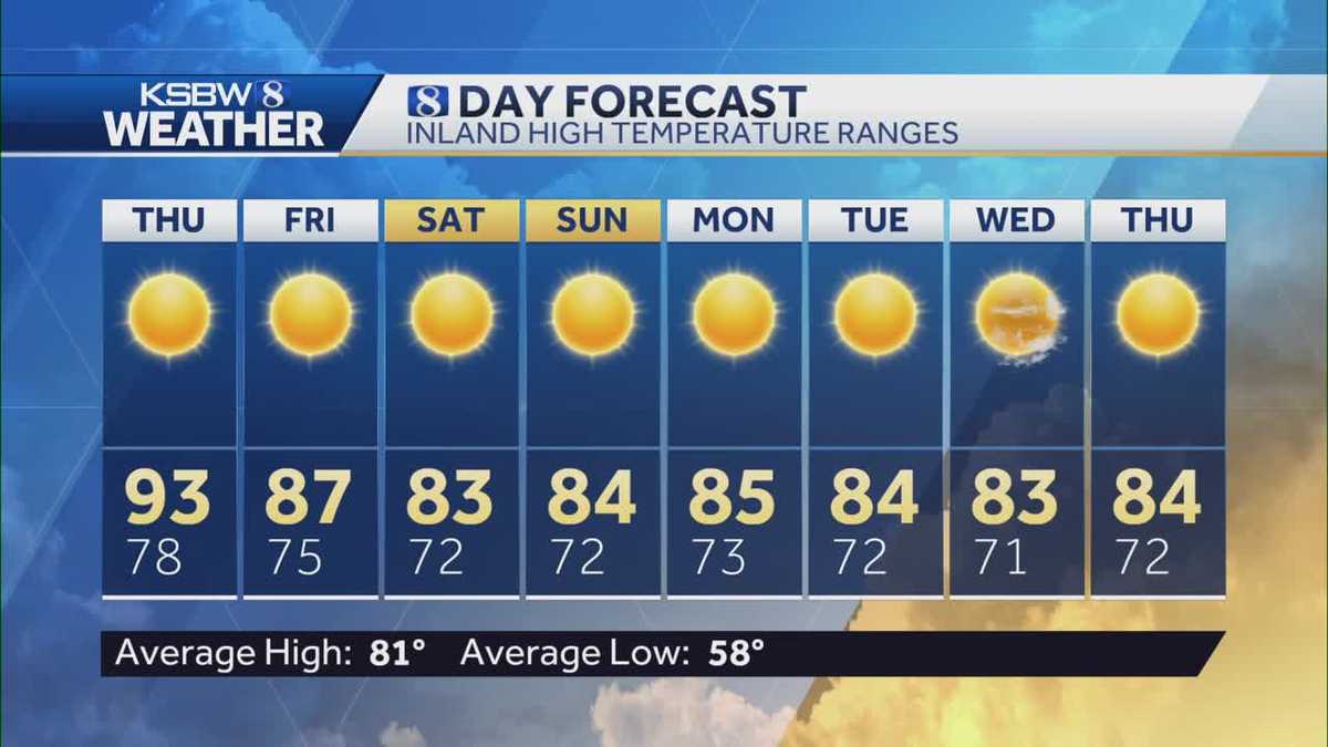 Hottest day of the week expected Thursday