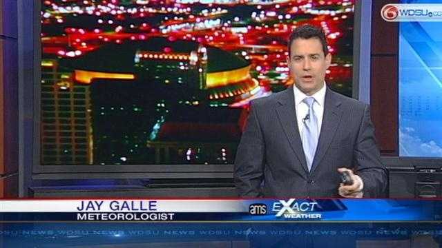 Passing cold front will bring no rain