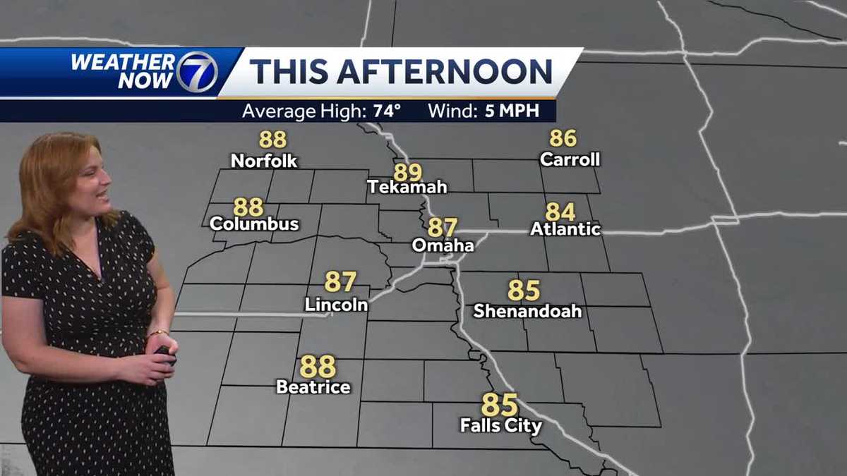 Abundant sunshine and warmth Sunday