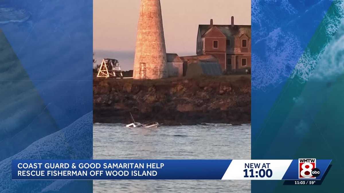 Coast Guard rescues fisherman near Wood Island, Maine - WMTW