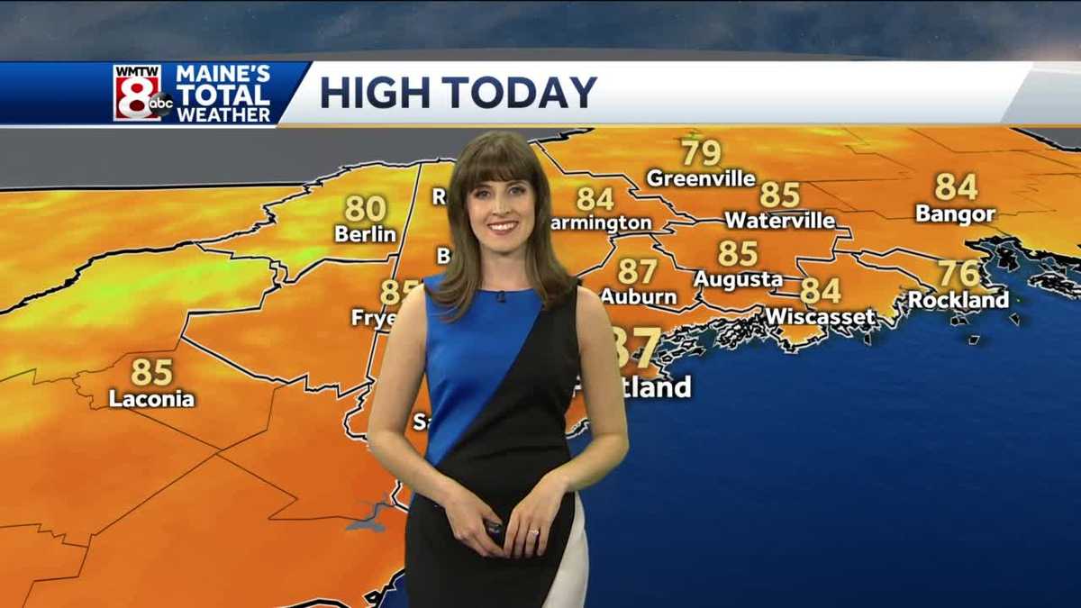 Very warm and muggy today with an isolated shower or storm