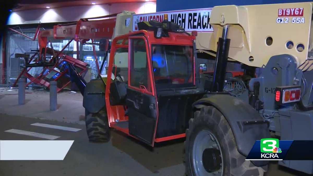 Heavy machinery used to vandalize Fairfield Best Buy