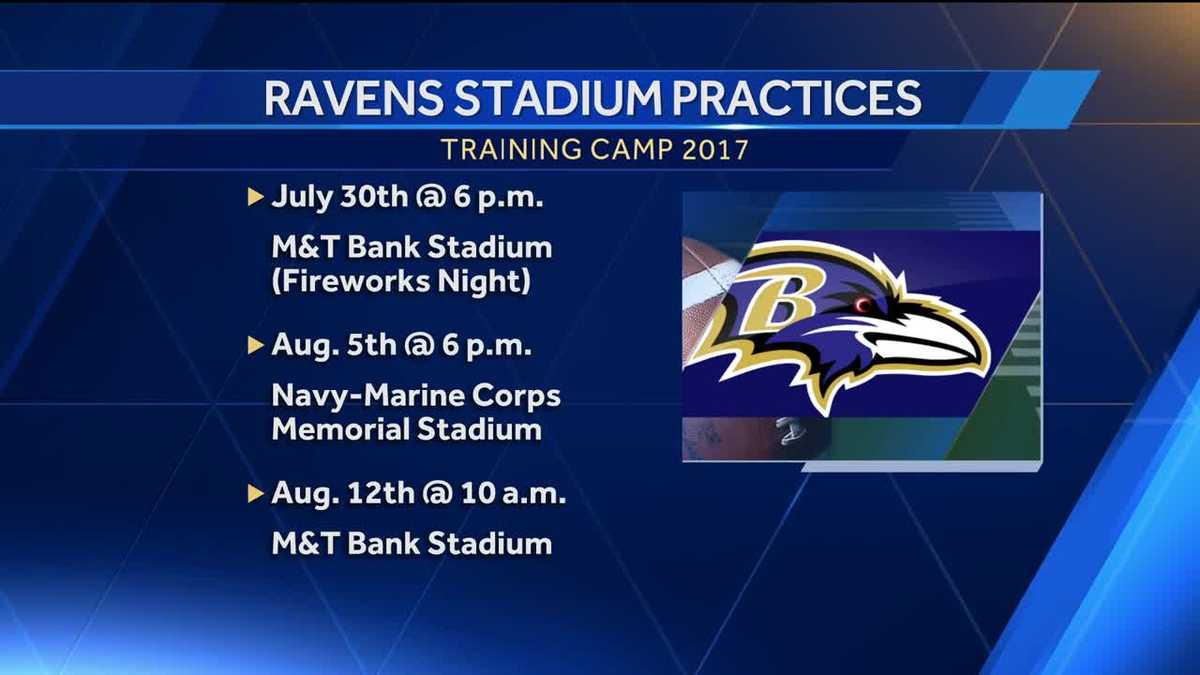 Ravens to host three open stadium practices for fans