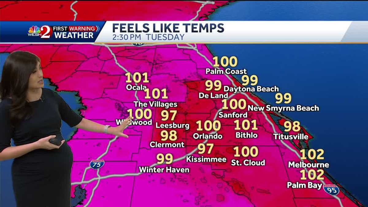 Orlando forecast: Hot and humid Tuesday with showers and storms