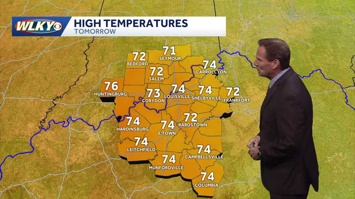 Breezy and warm Saturday