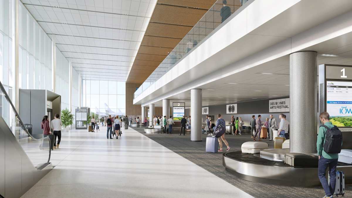 Des Moines Airport's new terminal to open next January