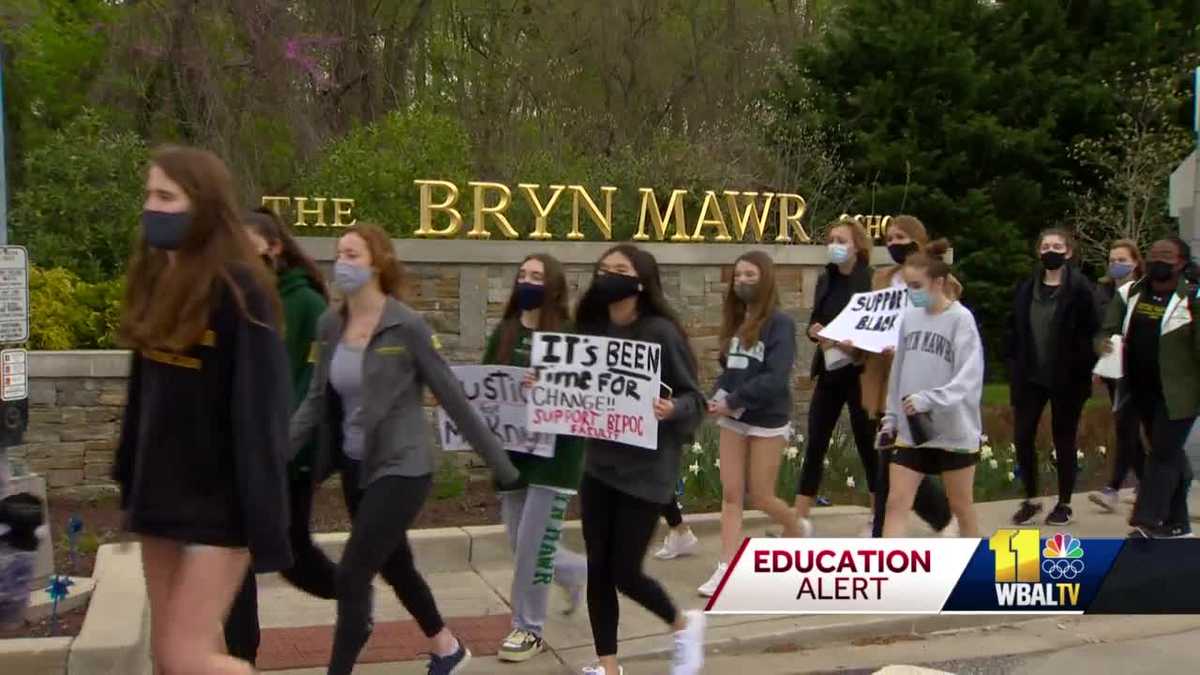 Students walk out in support of former Bryn Mawr School teacher