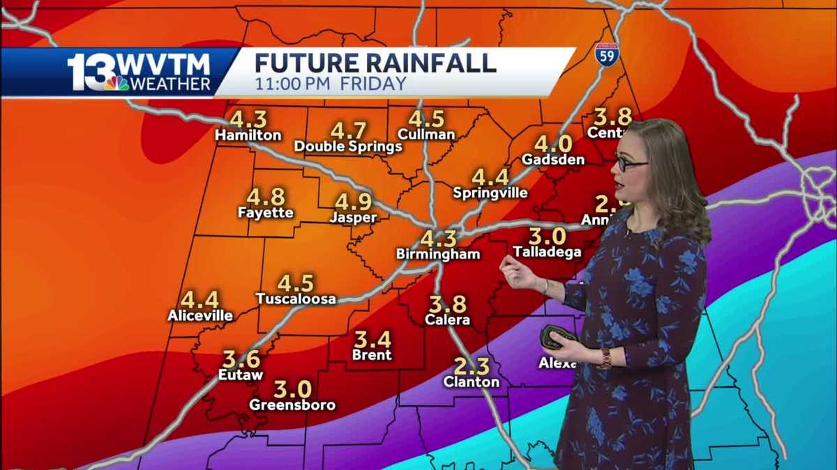 Sunny Sunday with rain Impacts this week - WVTM