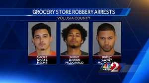 Three men accused of robbing convenience store at gunpoint
