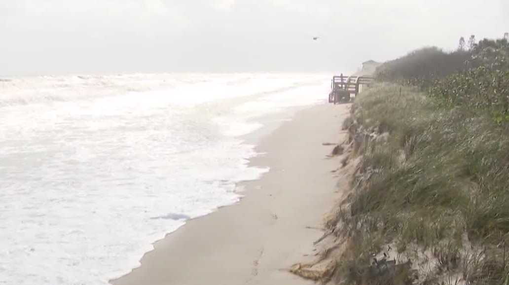 Rough surf, high tides lead to beach closures in Brevard County