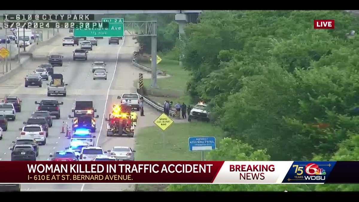 NOPD: Woman killed in Thursday evening crash on Interstate 610 – WDSU New Orleans