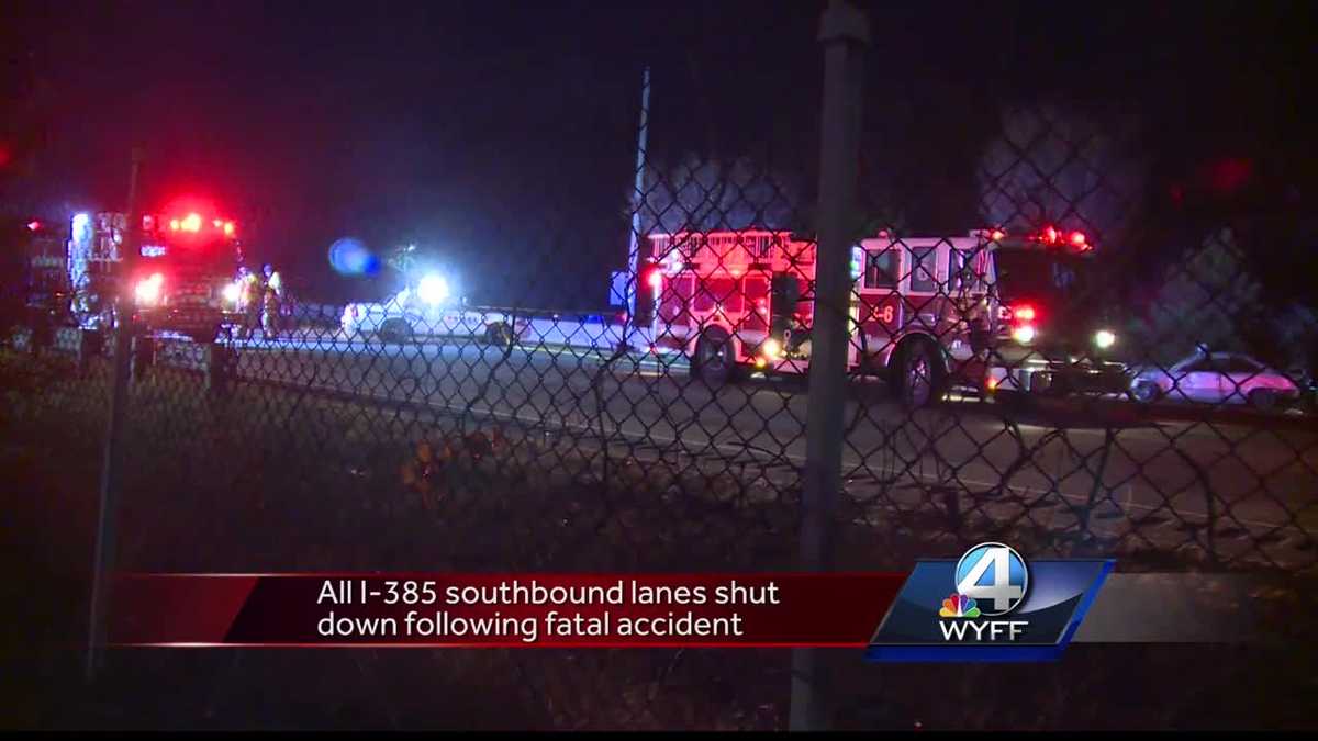 Southbound I-385 lanes reopen after being shut down due to fatal wreck