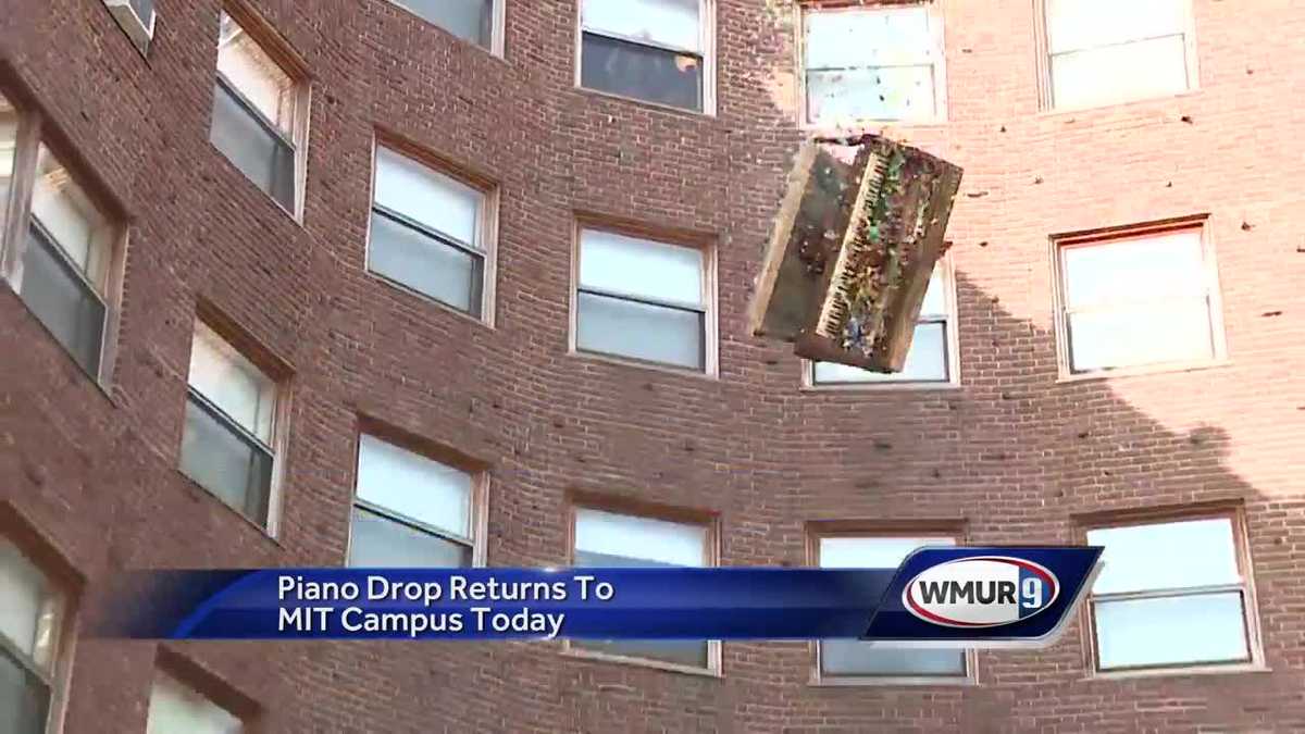 Piano drop tradition continues at MIT