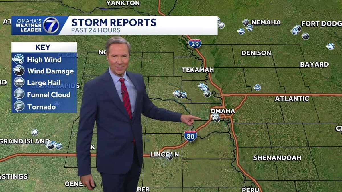 Storms are done for a while around Omaha and hotter weather is ahead