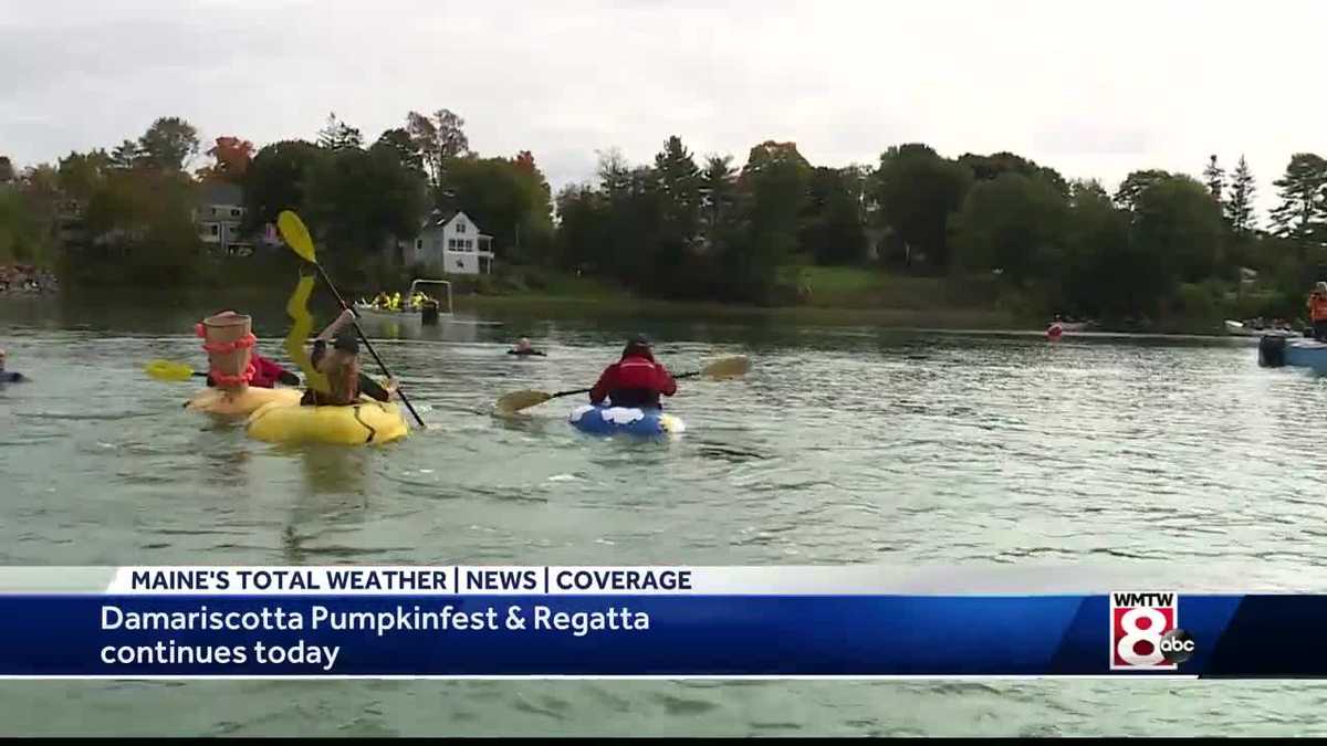 Maine's Total Weather Team competes in Damariscotta Pumpkinfest Regatta