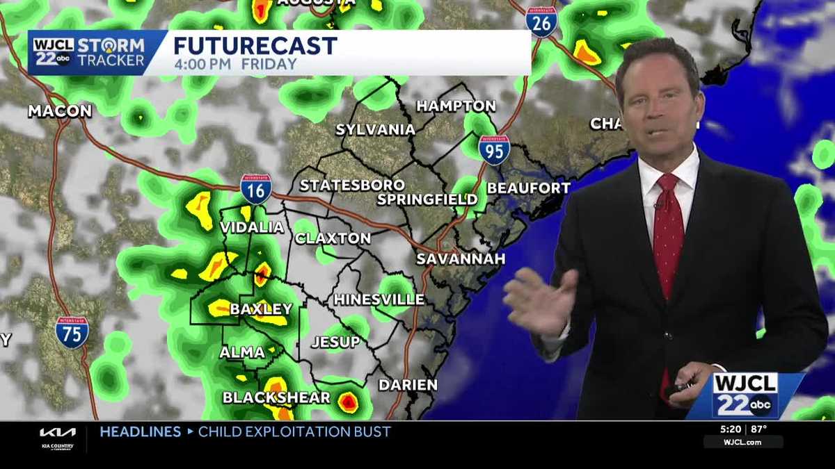 Steamy humidity, rain chances stick around for Coastal Georgia, Lowcountry