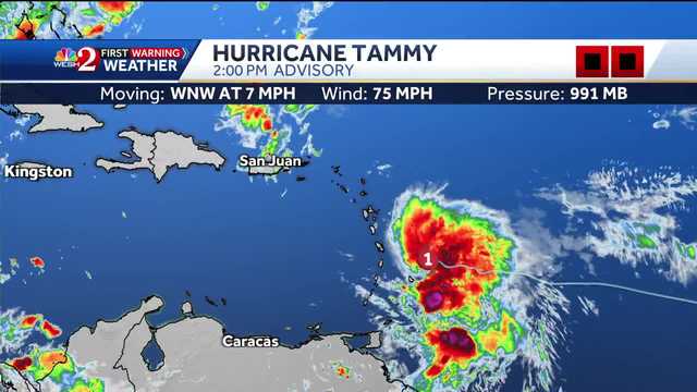 Hurricane Tammy: Latest track, models - Vimarsana News