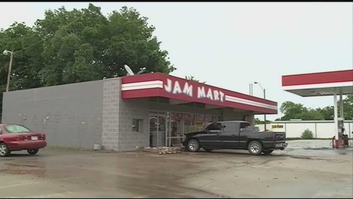 Ozark gas station flooded Sunday
