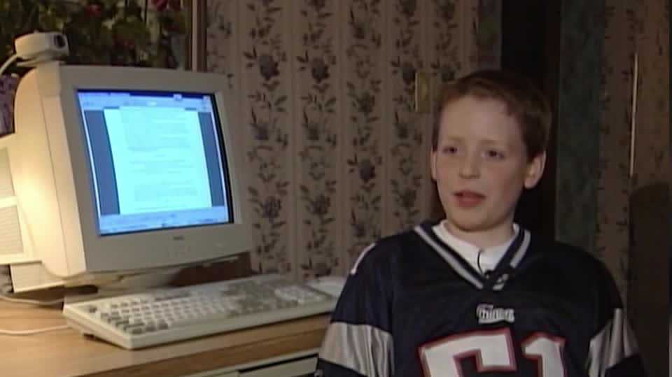 2002 archive story: Young Patriots fan was whiz at predicting Super Bowls