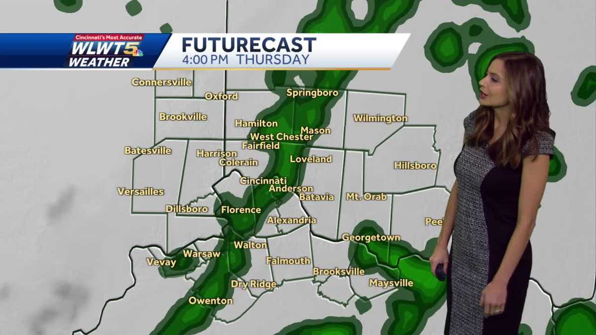 Rain moves in on Thanksgiving