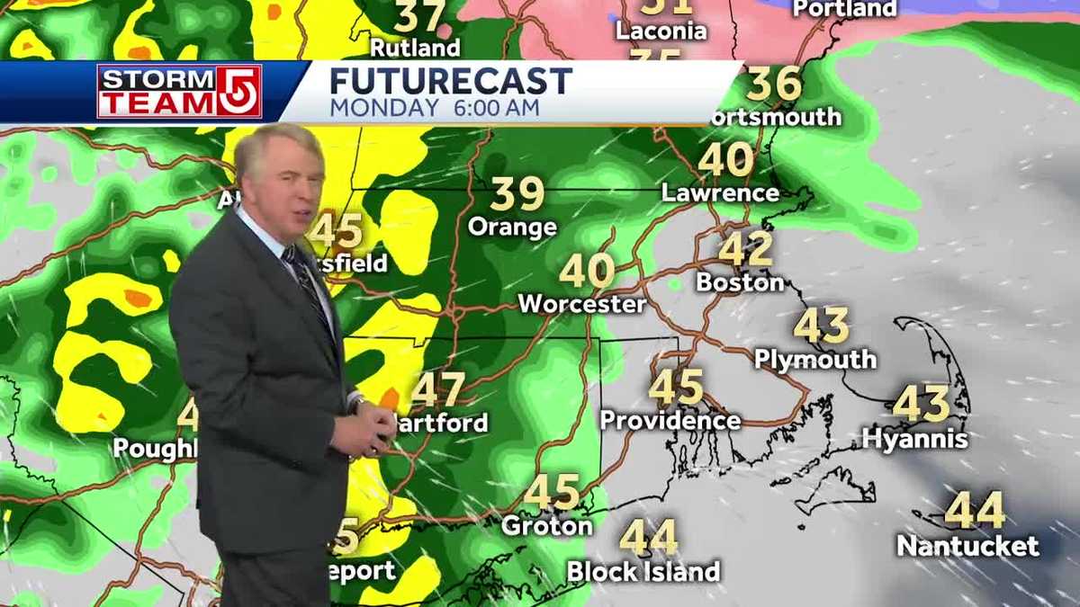 Video: Rain slated for Monday morning commute