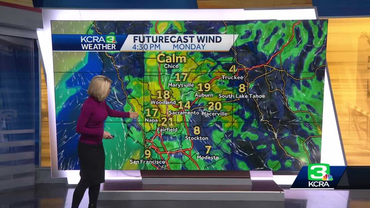 Gusty & Cold Start To Monday in Northern California