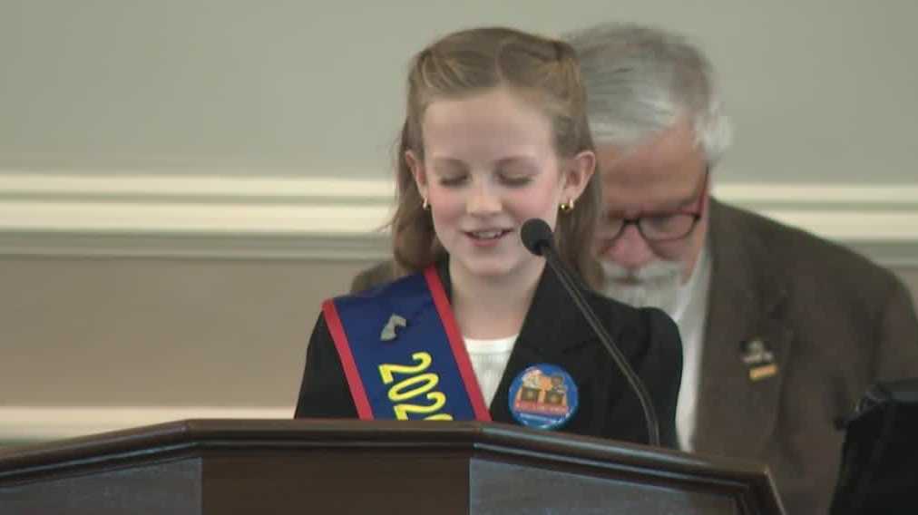 Boscawen fifth grader inaugurated as new 'Kid Governor' of NH