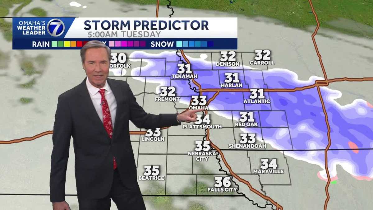 Overnight snow for the Omaha area and impacts to the roads