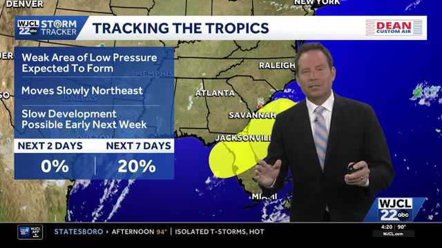 Two areas of interest in the tropics & high heat returns to Southeast Georgia, Lowcountry