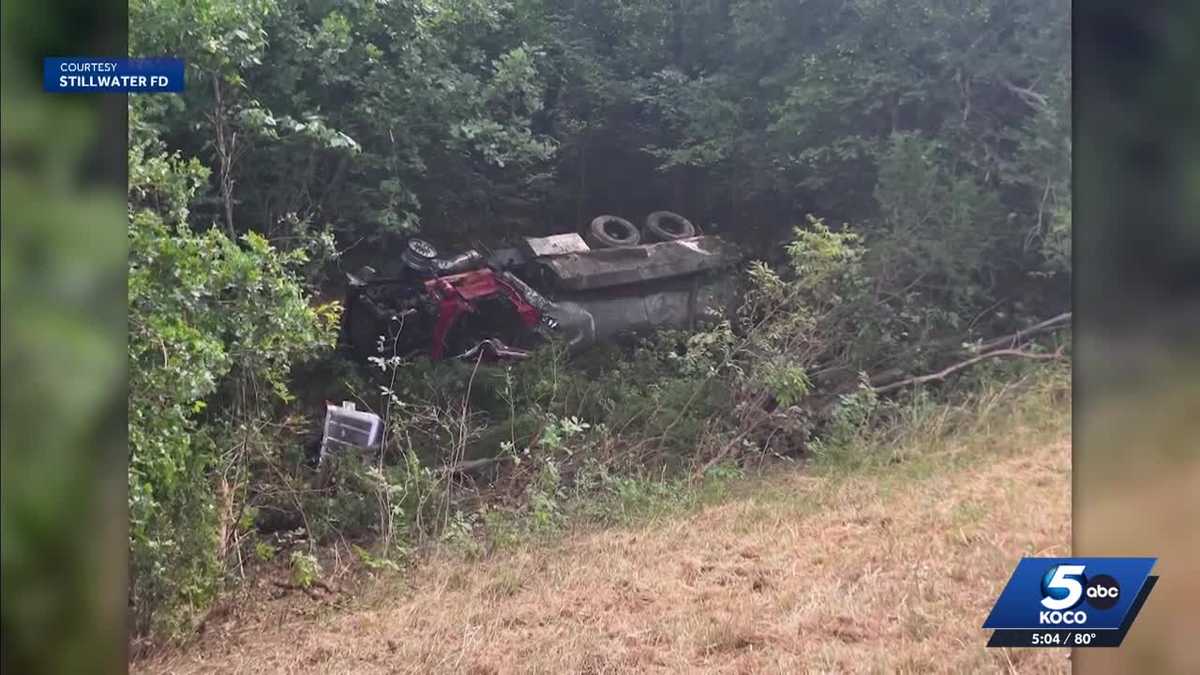 Payne County firefighters recovering after Highway 51 tanker crash