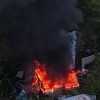 Fire engulfs homeless camp on Fourth Way in North Fort Myers