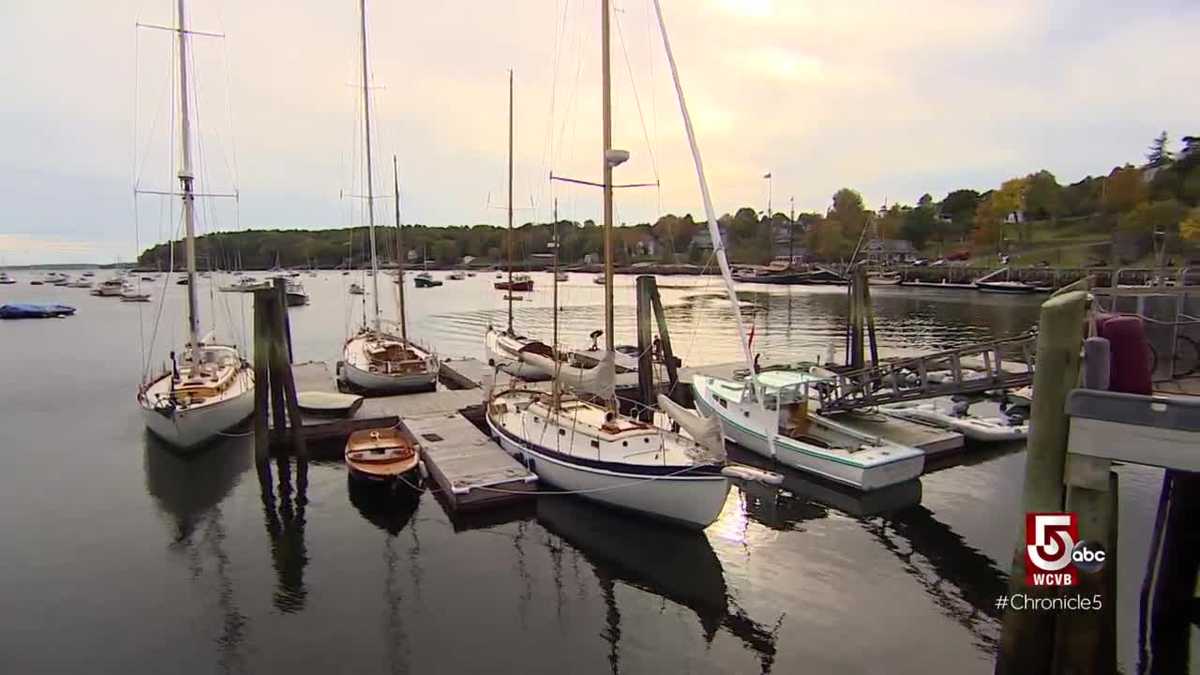 Sailing to Rockport Harbor, Maine